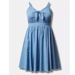 Torrid Light Blue Smocked Top